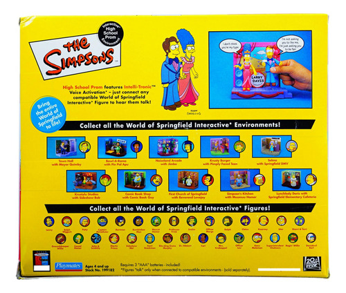 Playmates The Simpsons High School Prom Homer & Marge