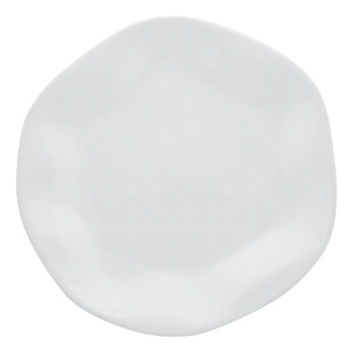 6 Prato Raso Porcelana 27cm Ryo White Oxford Porcelanas