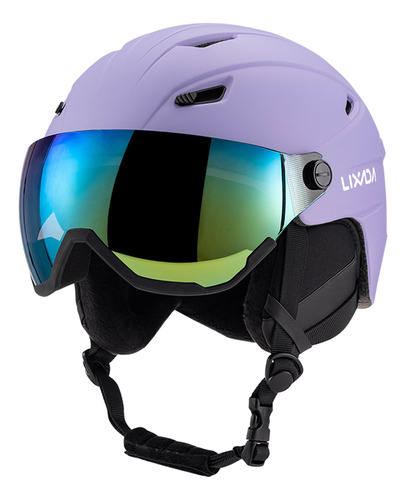 Safety Headgear Para Mujer, Casco De Esquí Y Gafas Integrada