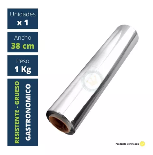 Papel Aluminio Termico 30x40 Cm Ideal Hamburguesas 1kg