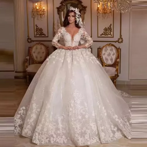 Vestido Noiva Princesa Com Véu Longo Casamento Lindo 'e150