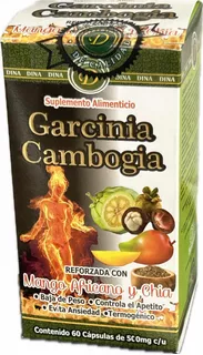 Garcinia Cambogia + Mango Africano + Chia 60 Caps 500 Mg