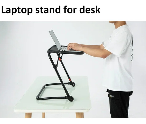 Mesa P/ Computadora Escritorio De Pie Porta Laptop Portavaso