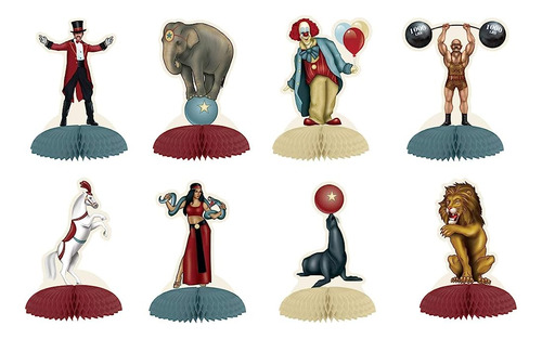Beistle Vintage Circus Mini Centros De Mesa