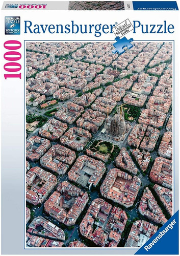 Rompecabeza Puzzle 1000 Barcelona Desde Arriba Ravensburger