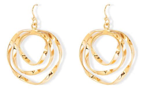 Aretes Valentina Tumbiko Joyeria Artesanal Baño En Oro 14k