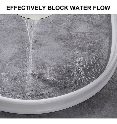 Baño De Ducha Con Barrera De Agua A Rayas Impermeables