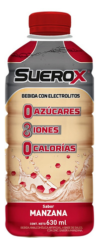 Suerox Bebida Dietética Manzana X630ml Pack X6