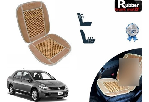 Cubre Respaldo Beige Asiento Bolitas Nissan Tiida 2009