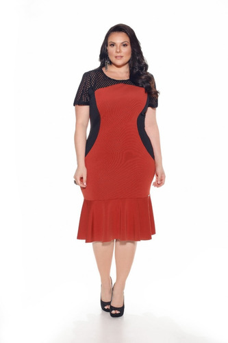 vestido fascinius plus size