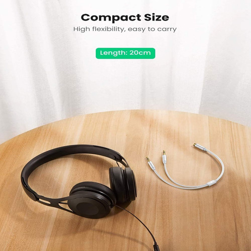 Cable Micrófono Audio Ugreen 3.5mm Con 2 Conectores