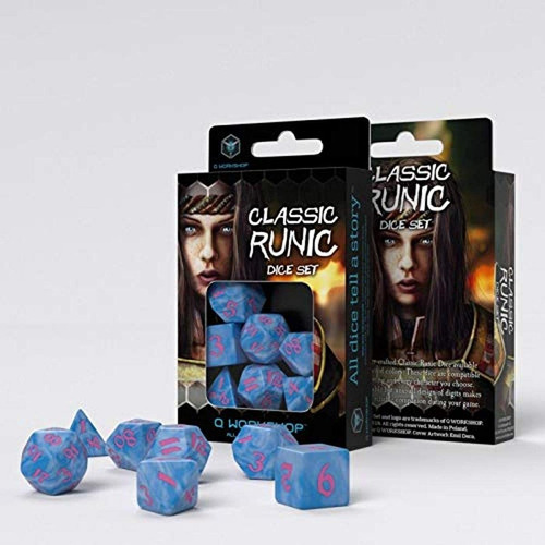 Q Workshop Classic - Juego De Dados De Glaciar Y Rosa (7)