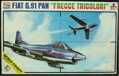 G.91 Pan Frecce Tricolori 1:48 Esci 4028 Milouhobbies 