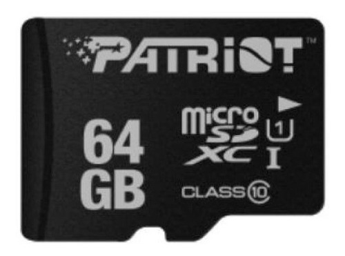 Cartao De Memoria Patriot Micro Sd 64gb Lx Series Classe 10