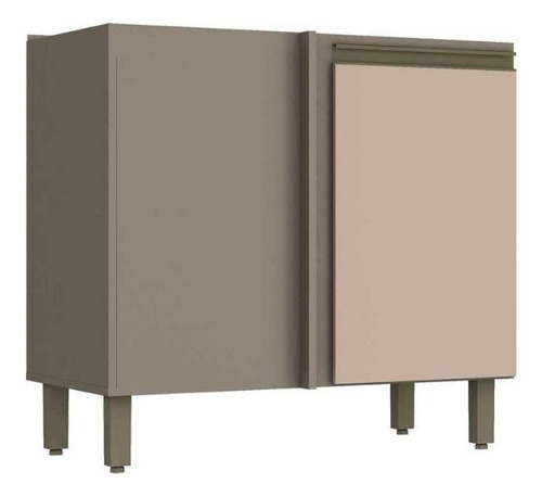 Gabinete De Cozinha Modulado Balcão Canto Reto Connect 1 Po