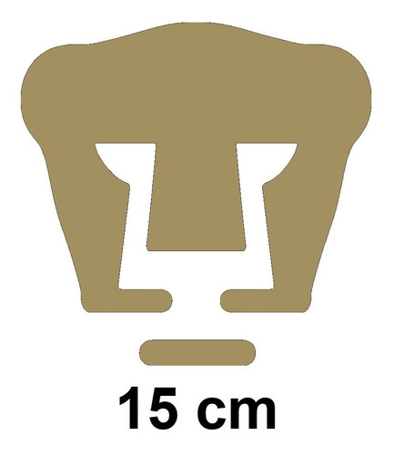 Stickers Pumas Futbol # 3 ( Vinil 15 Cm ) 1 Pza