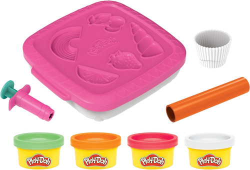 Play-doh Crear N Go Cupcakes Playset, Establecido Con Conten