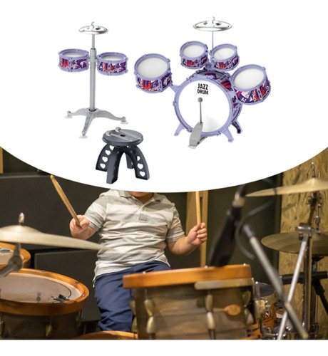 Ditdlers Jazz Drum Kit Cymbal Y Drumstick Desarrollo De