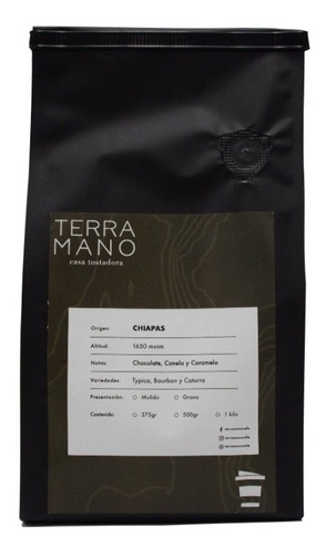 Café Molido De Chiapas Calidad Europea 500 G