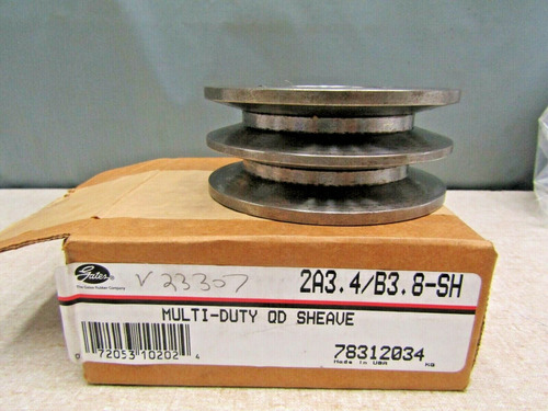 Gates Usa 78312034 2a3.4/b3.8 2 Groove V-belt Pulley 401 Jje