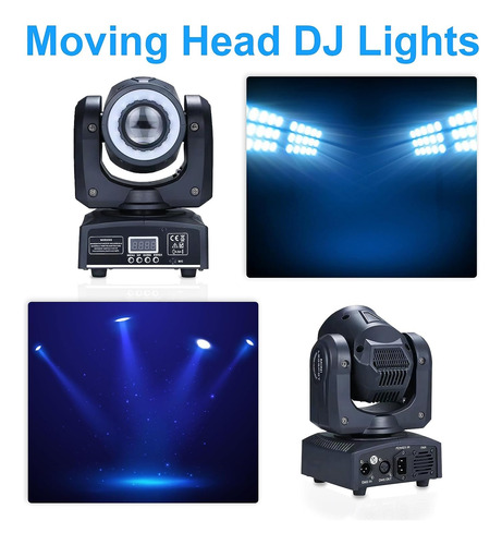 30w Led Luz De Cabeza Móvil 8 Colores 8 Patrones Luces Focos