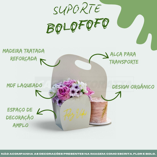 Porta Presente Decoração Multiuso Lembrança Laqueado Madeira Cor Verde Chá