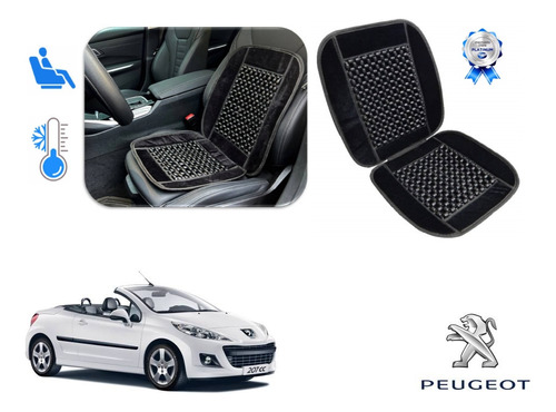 Cubre Asiento Respaldo Bolitas Peugeot 207 Cc 2008 A 2014