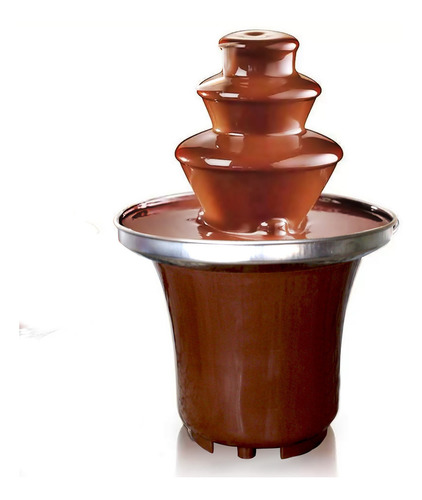 Cascata Chocolate Molhado Portátil Sorvete Casamento Casa Cor Marrom-escuro 110v