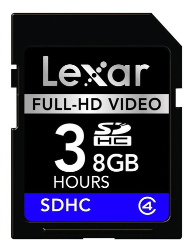 Lexar Memoria Flash Sdhc 8 Gb Clase 4 Video Full-hd