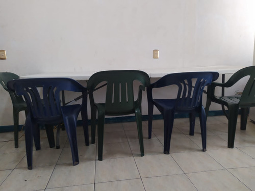 Imagen 2 de 9 de Mesa Rectangular 100% Plegable Para Rrestaurant 2,44 Metros