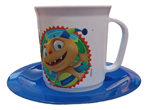 Taza Con Plato Henry Monstruito Plastico Argos Original