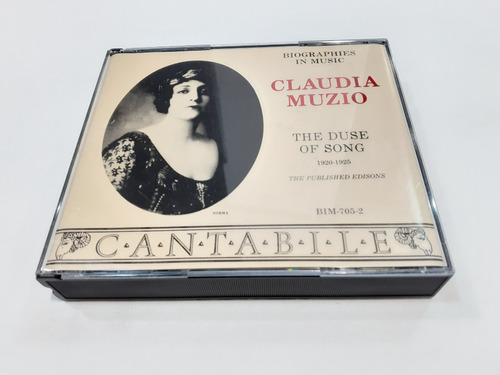 The Duse Of Song, Claudia Muzio - 2cd Mint Como Nuevo 10/10