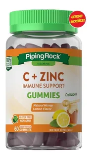 Sistema Inmune Defensas 60 Pastillas De Goma Vitamina C Zinc