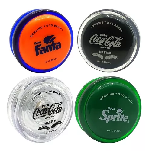 4 yoyo (ioiô,yo-yo) Profissional Coca Cola Fanta Sprite Retrô Coleção  YOYOBRASIL Personalizados + 6 Cordas