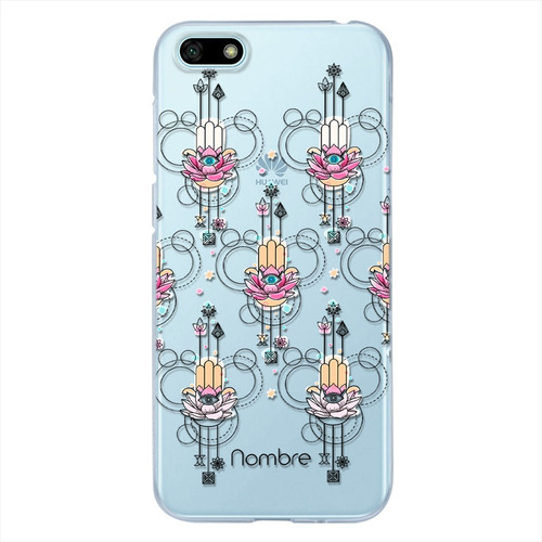 Funda Huawei Mano Fátima Antigolpes Personalizada Con Nombre