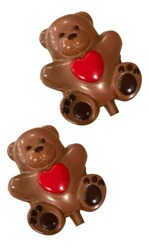 Molde Para Chocolate/paleta Osos C/2/ San Valentin