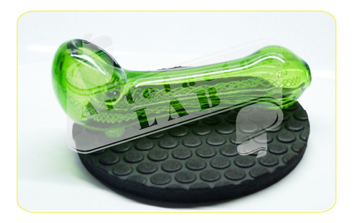 Pipa 100% Vidrio + Tapete  /  Pipe Glass + Dab Mats  