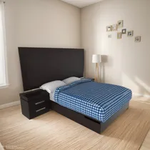 Comprar Mobiliari Dormitorio Queen + Colchón Paraíso + 2 Veladores 