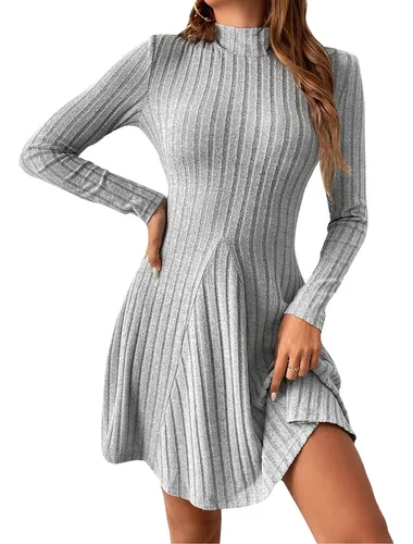 comprar Vestidos De Manga Larga Para Mujer Día Moda Otoño Ropa Slim