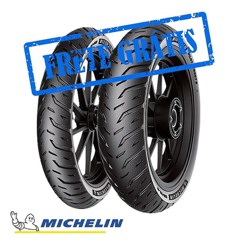 Par Pneu Michelin S/c Factor Titan 150 160 100/90 80/100-18