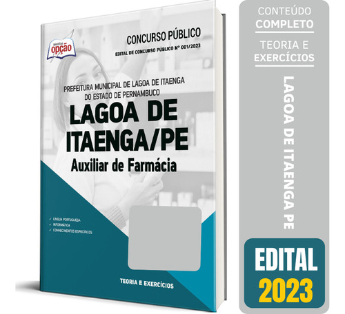 Apostila Auxiliar De Farmácia Concurso Lagoa De Itaenga Pe
