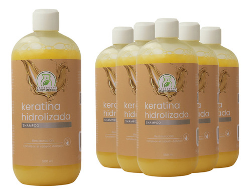  Shampoo Capilar De Keratina (500ml) 6 Pack