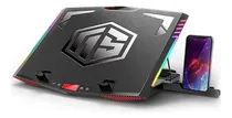 Comprar Stock Cooler Para Laptop Notebook Cybercool Halion Ha-k7 Rgb Color Negro