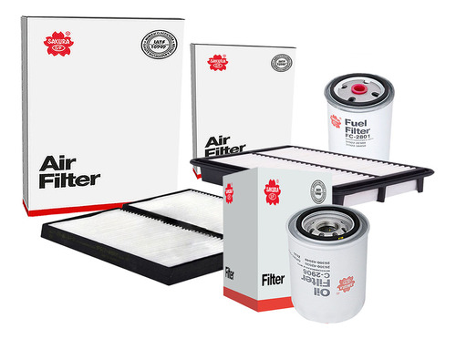 Kit Filtros Aceite Aire Gasolina Cabina H100 Van 2.5l 2013