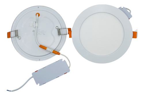 Plafon Empotrable Slim 9w Luz Cálida