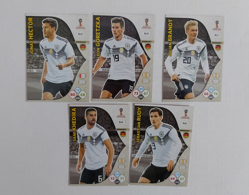 Lote Por 5 Cartas De Alemania Mundial Rusia 2018