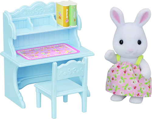 Sylvanian Families Conjunto Escrivaninha Menina Coelho Neve