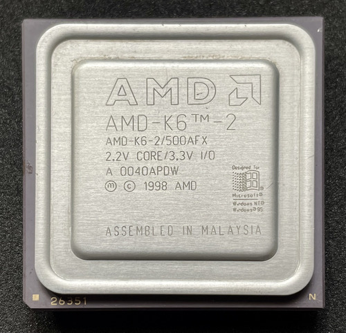 Processador Amd K6-2-500 500mhz (Usado)