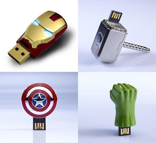 Pendrive Modelo Avenger Escudo Capitan America 32 Gb 