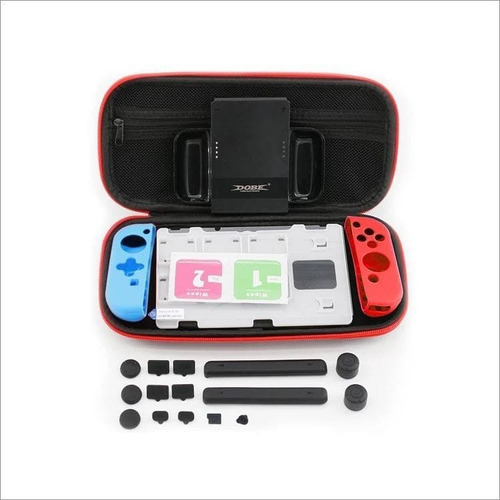 Kit Protector Nintendo Switch Bolso Lámina Grip Case Joy Con